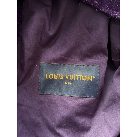 Louis Vuitton Purple Embossed Monogram Suede Workwear Jacket - Picture 6 of 11
